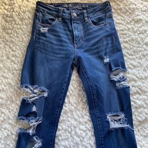 AMERICAN EAGLE HI-RISE JEANS